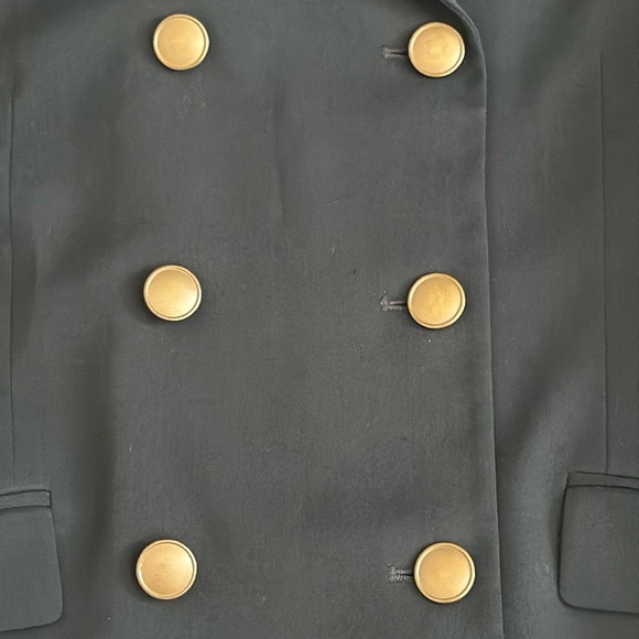 {VTG} Theory | Wool Blend Military Utilitarian Double Breasted Blazer Jacket (8) - Picture 7 of 17